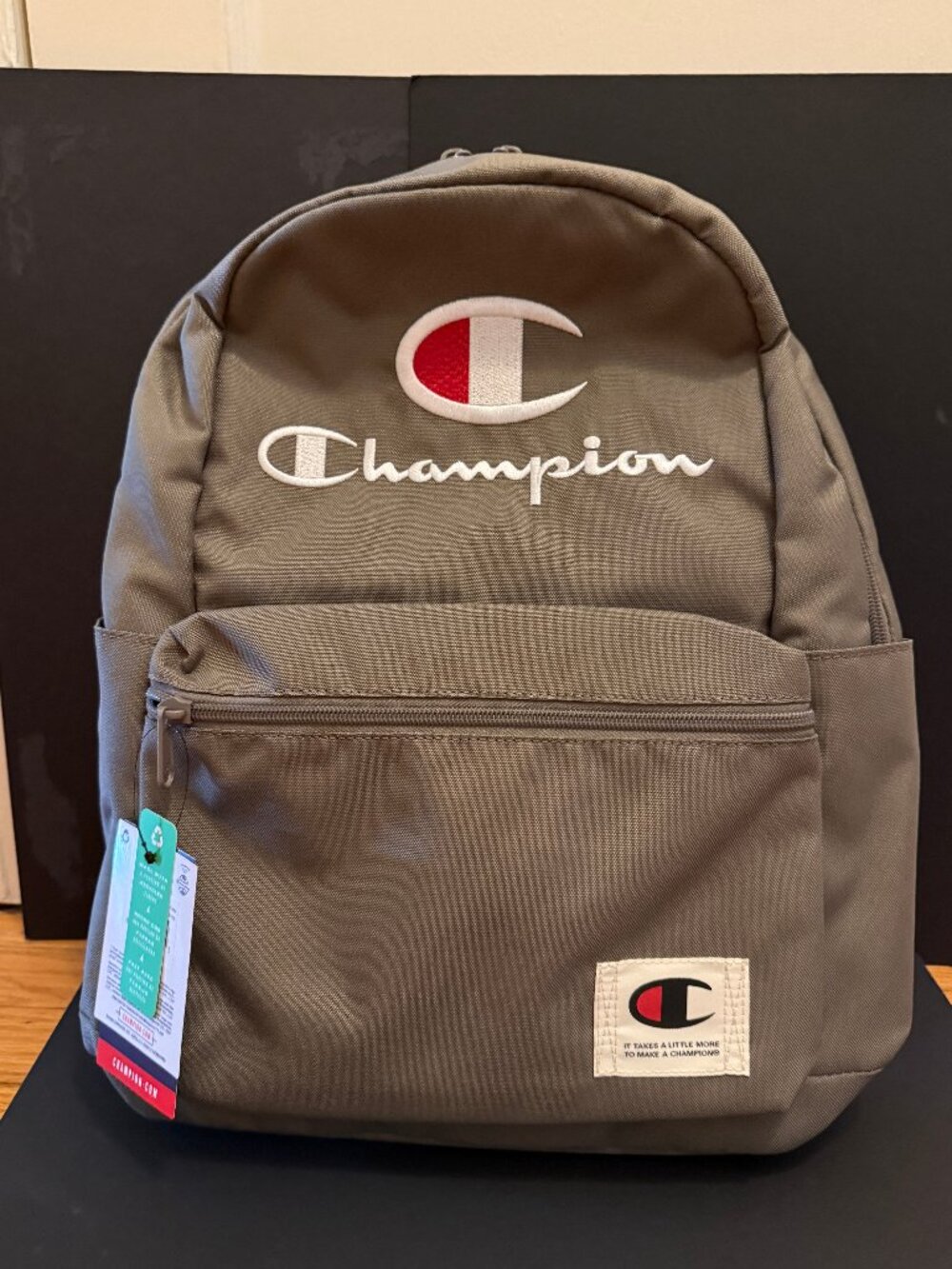 CHAMPION LARGE GREY BACKPACK